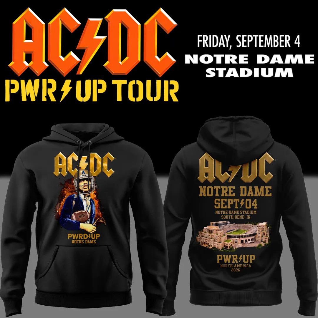 01.03. Hoodie AC/DC Exclusive South Bend Event - Power Up Tour 2026 Hoodie
