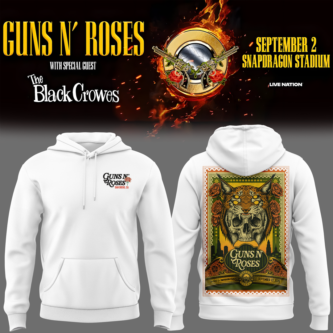 Exclusive Version Guns N' Roses San Diego 2026 Hoodie