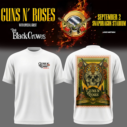 Exclusive Version Guns N' Roses San Diego 2026 Tshirt