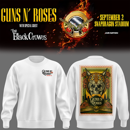 Exclusive Version Guns N' Roses San Diego 2026 Sweatshirt