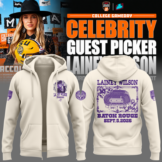 Limited Edition Lainey Wilson College GameDay ZipHoodie 2026