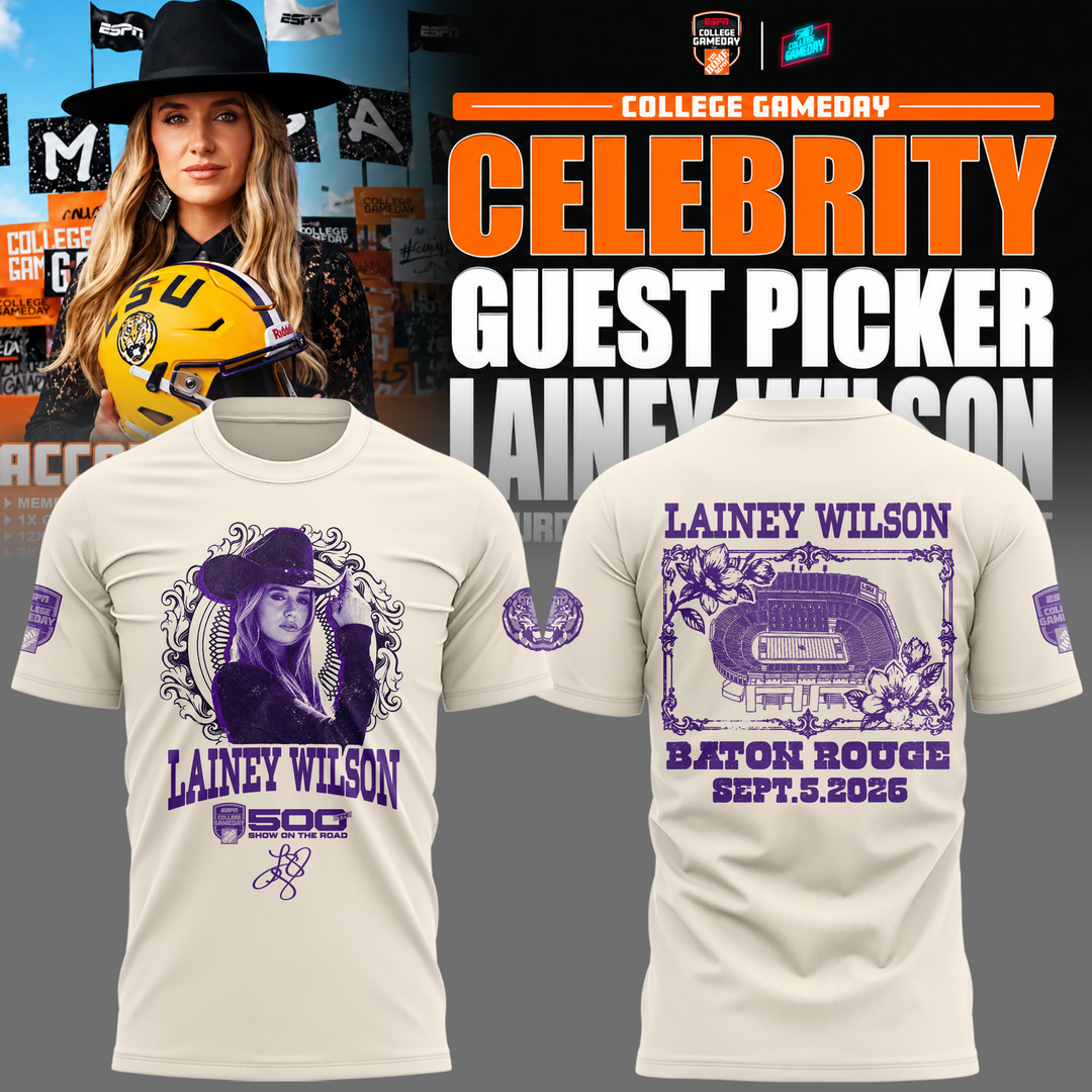 Limited Edition Lainey Wilson College GameDay T-Shirt 2026