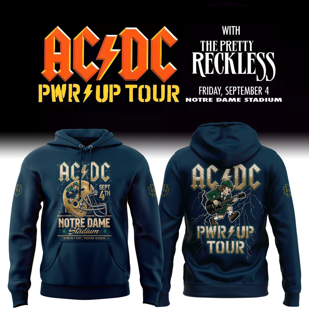 02 AC/DC PWR UP Tour – Notre Dame 2026 Hoodie