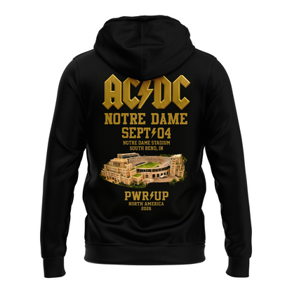 AC/DC PWR UP Tour – Notre Dame 2026 Zip Hoodie