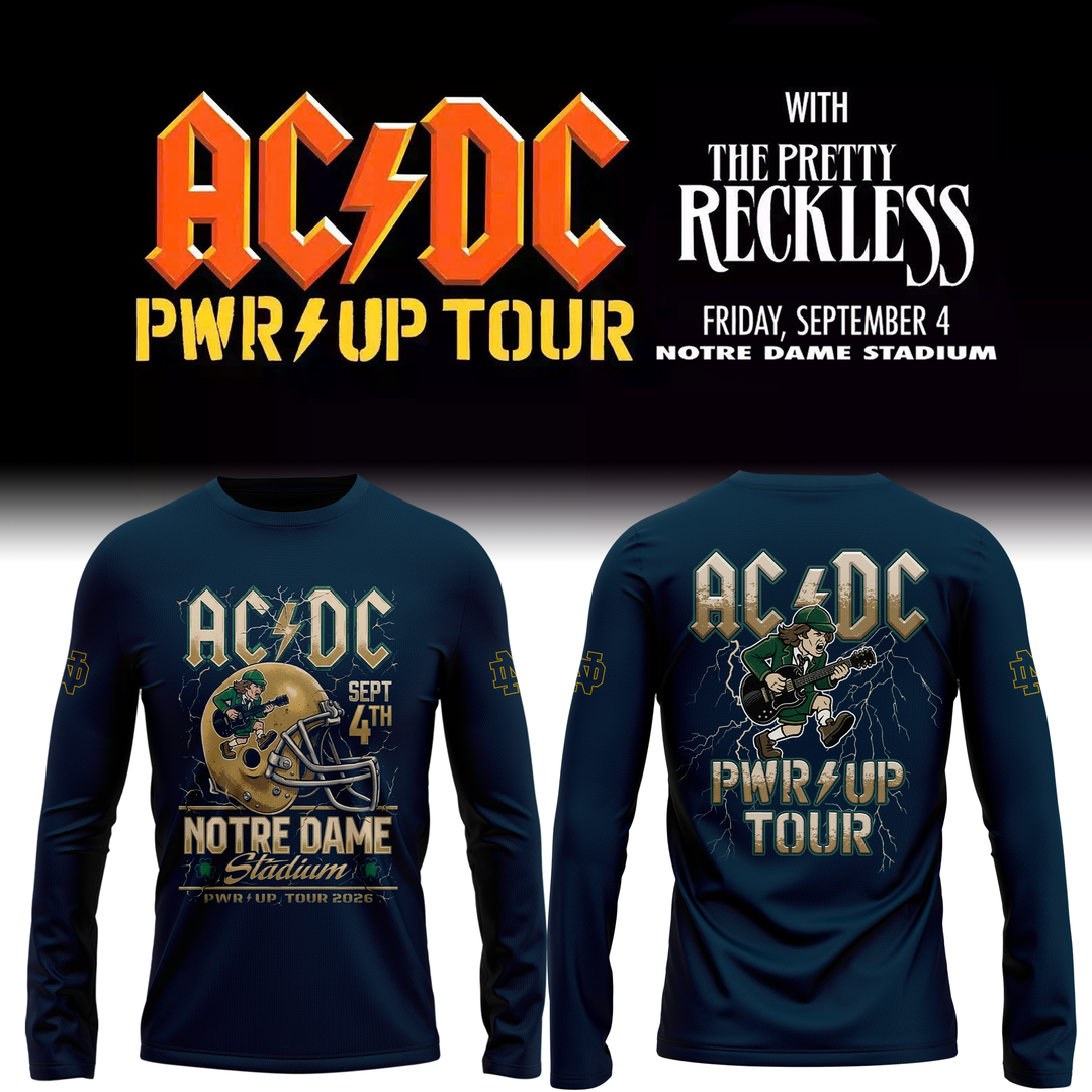 02 AC/DC PWR UP Tour – Notre Dame 2026 Long Sleeve Shirt