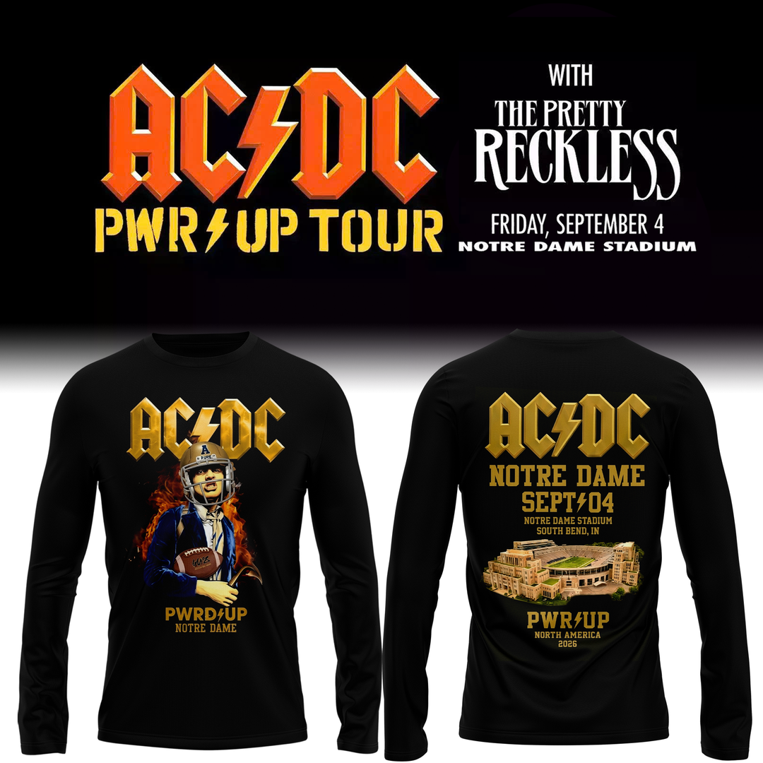 AC/DC PWR UP Tour – Notre Dame 2026 Long Sleeve Shirt