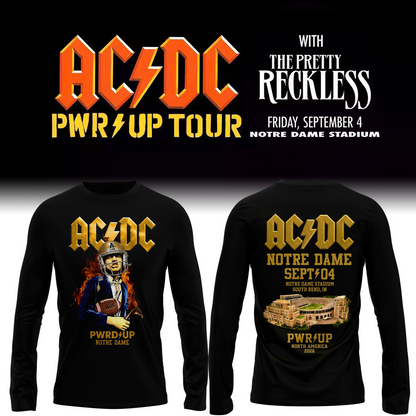 AC/DC PWR UP Tour – Notre Dame 2026 Long Sleeve Shirt