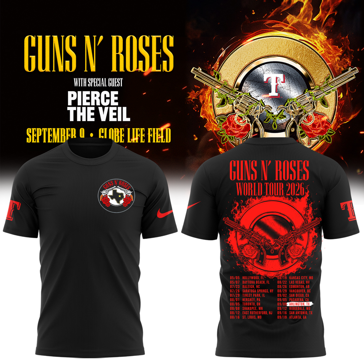 North America: Summer 2026, Globe Life Field T-shirt