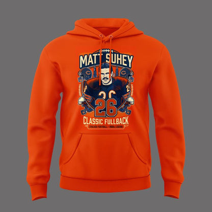 018. Special Orange Hoodie Matt Suhey - Chicago Bears Always and Forever - Thank You For Your Memories Hoodie