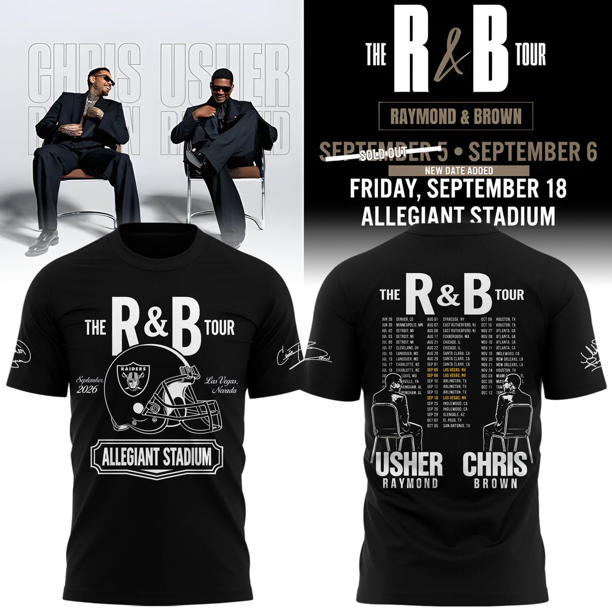 Limited Edition The R&B Tour Tshirt 2026
