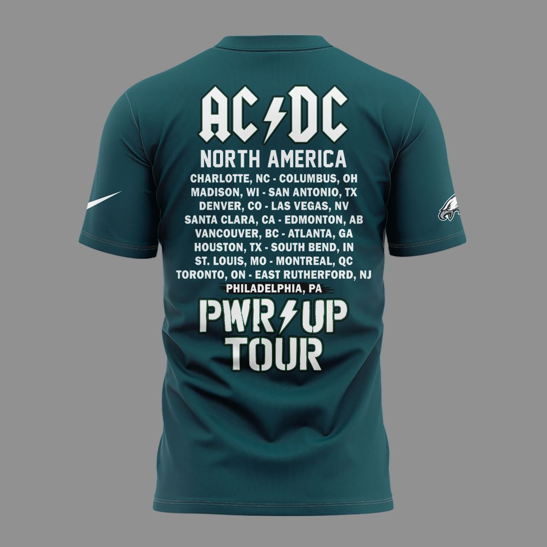 01. AC/DC x Philadelphia Eagles - POWER UP TOUR 2026 T-Shirt