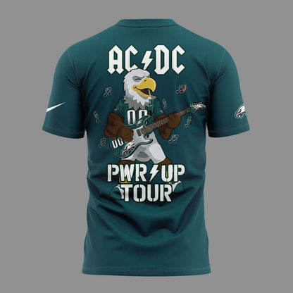 01. Limited Edition AC/DC x Philadelphia Eagles - POWER UP TOUR 2026 T-Shirt