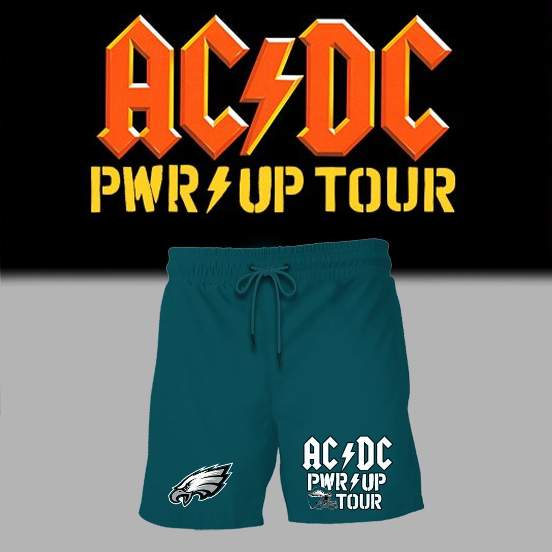 01. Limited Edition AC/DC x Philadelphia Eagles - POWER UP TOUR 2026 T-Shirt