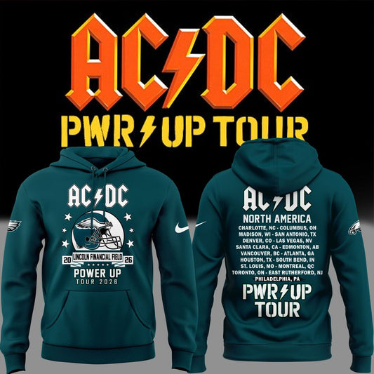01.06. AC/DC x Philadelphia Eagles - POWER UP TOUR 2026 Hoodie