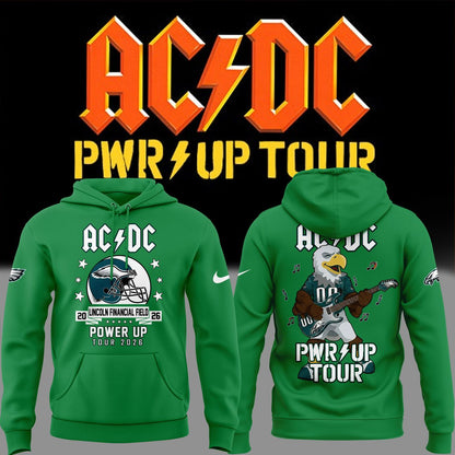 01.06. Limited Edition AC/DC x Philadelphia Eagles - POWER UP TOUR 2026 Hoodie