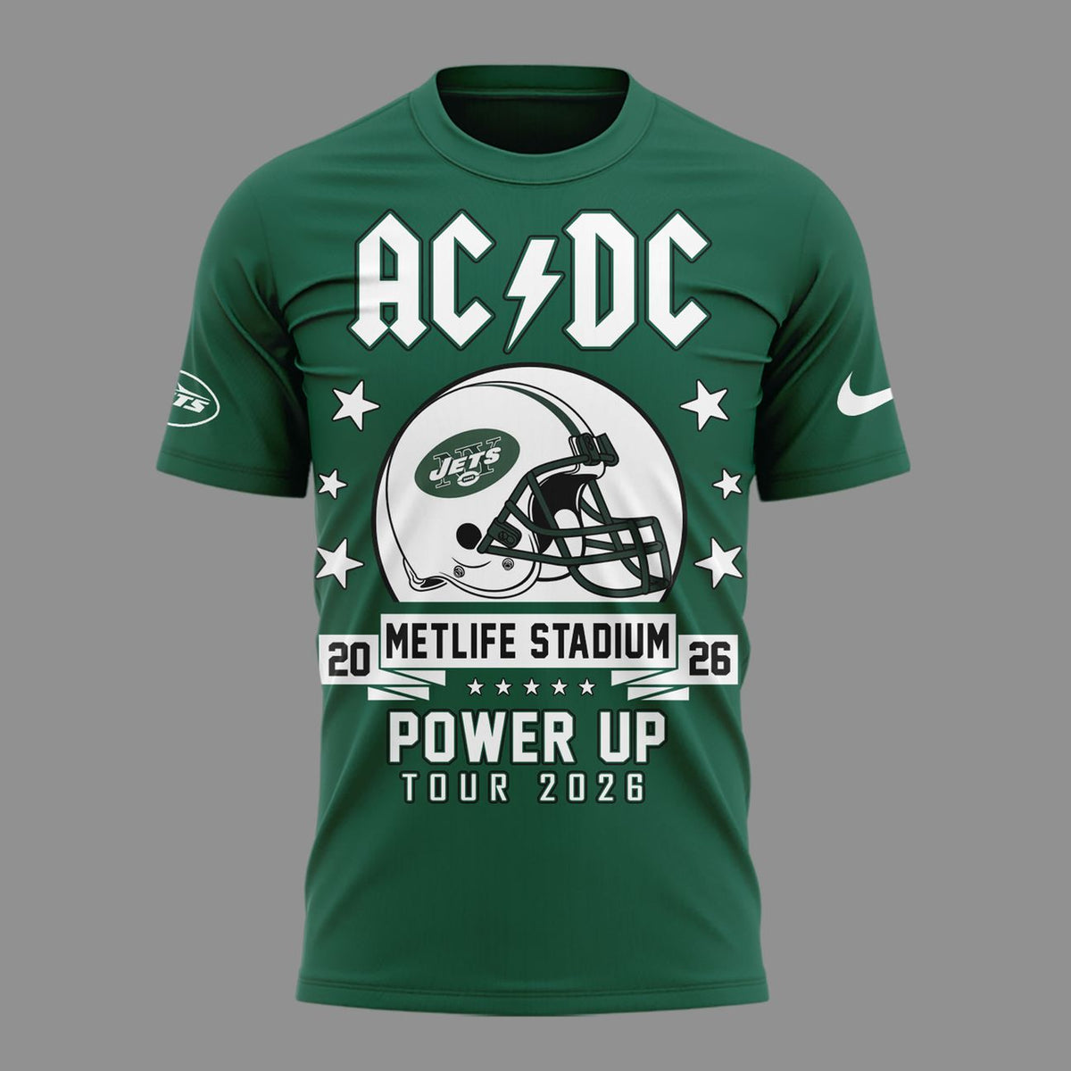 01. AC/DC x New York Jets - POWER UP TOUR 2026 T-Shirt