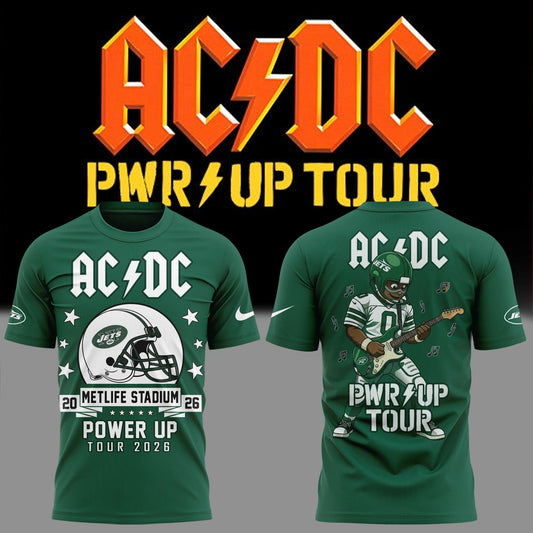 01. Perfect Shirt AC/DC x New York Jets - POWER UP TOUR 2026 T-Shirt
