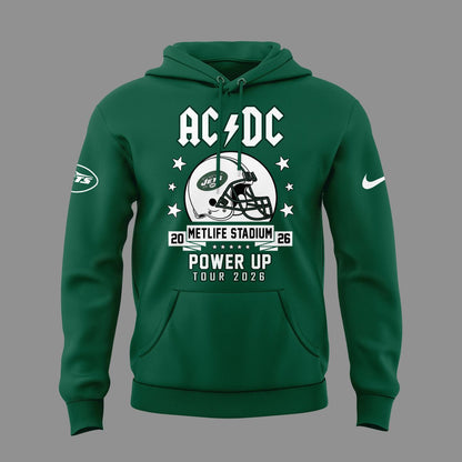 01.16. Special AC/DC x New York Jets - POWER UP TOUR 2026 Hoodie