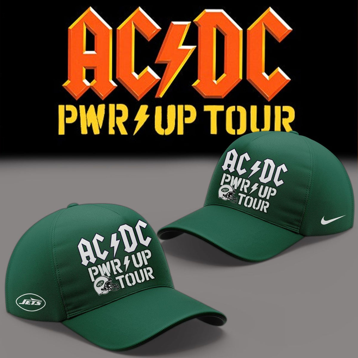 01.16. Special AC/DC x New York Jets - POWER UP TOUR 2026 Hoodie