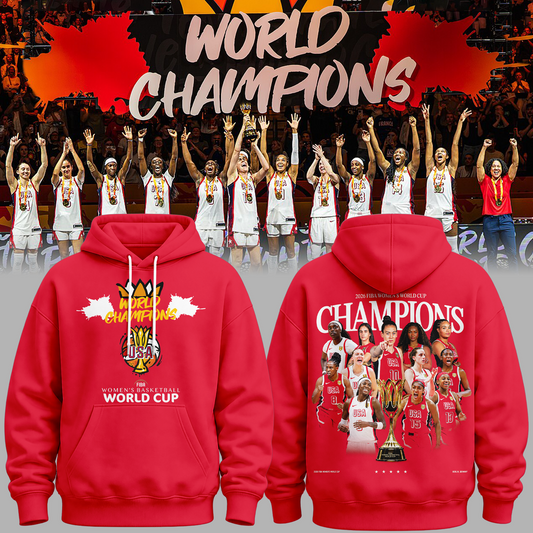 01.USA Basketball 2026 FIBA WOMEN’S WORLD CUP CHAMPIONS Hoodie