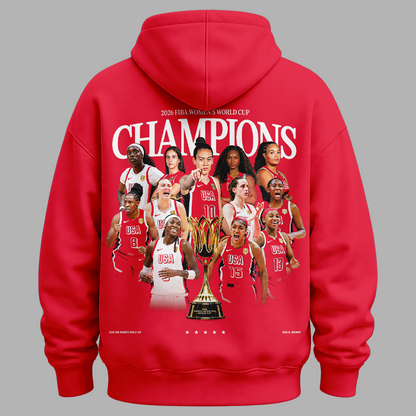 01.USA Basketball 2026 FIBA WOMEN’S WORLD CUP CHAMPIONS Hoodie