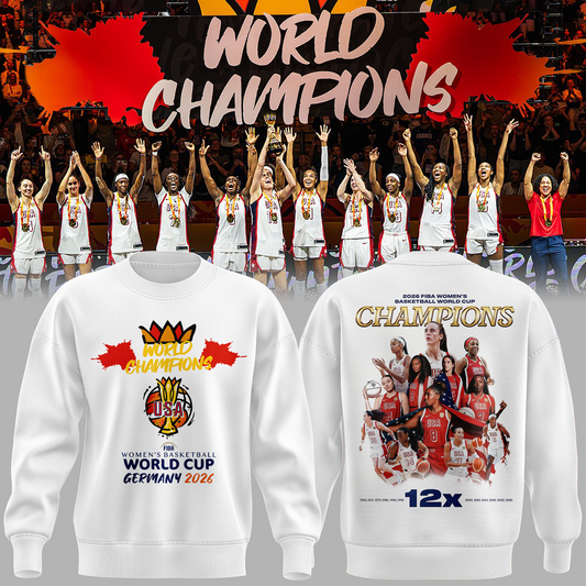 USA Basketball 2026 FIBA WOMEN’S WORLD CUP CHAMPIONS SWEATSHIRT