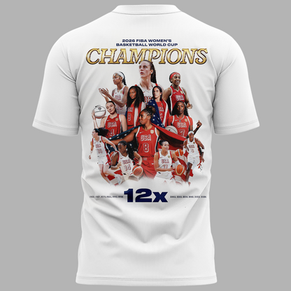 USA Basketball 2026 FIBA WOMEN’S WORLD CUP CHAMPIONS T-shirt