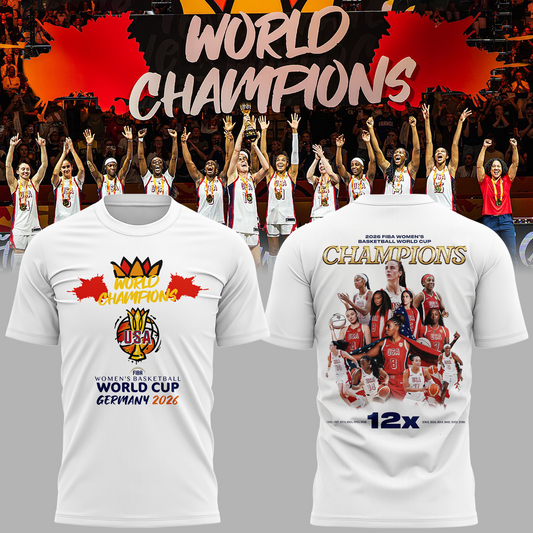 USA Basketball 2026 FIBA WOMEN’S WORLD CUP CHAMPIONS T-shirt