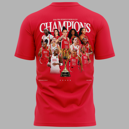 USA Basketball 2026 FIBA WOMEN’S WORLD CUP CHAMPIONS T-shirt