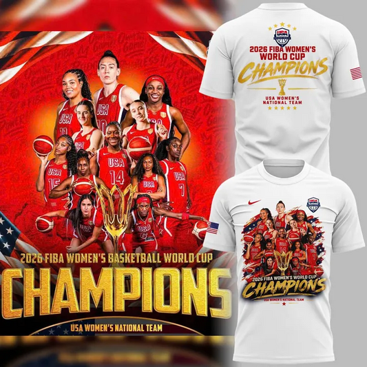 11.USA Basketball 2026 FIBA WOMEN’S WORLD CUP CHAMPIONS T-shirt