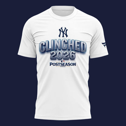 New York Yankees Fanatic White 2026 Postseason T-shirt