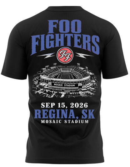 Foo Fighters Mosaic Stadium Regina 2026 Tour T-Shirt