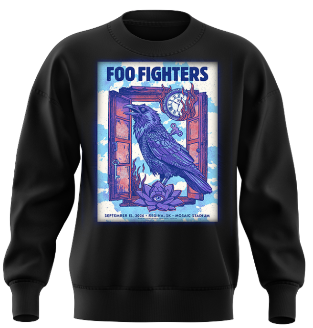 Foo Fighters Mosaic Stadium Regina 2026 Tour sweat