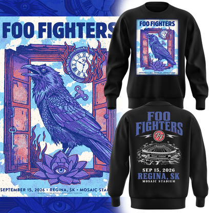 Foo Fighters Mosaic Stadium Regina 2026 Tour sweat