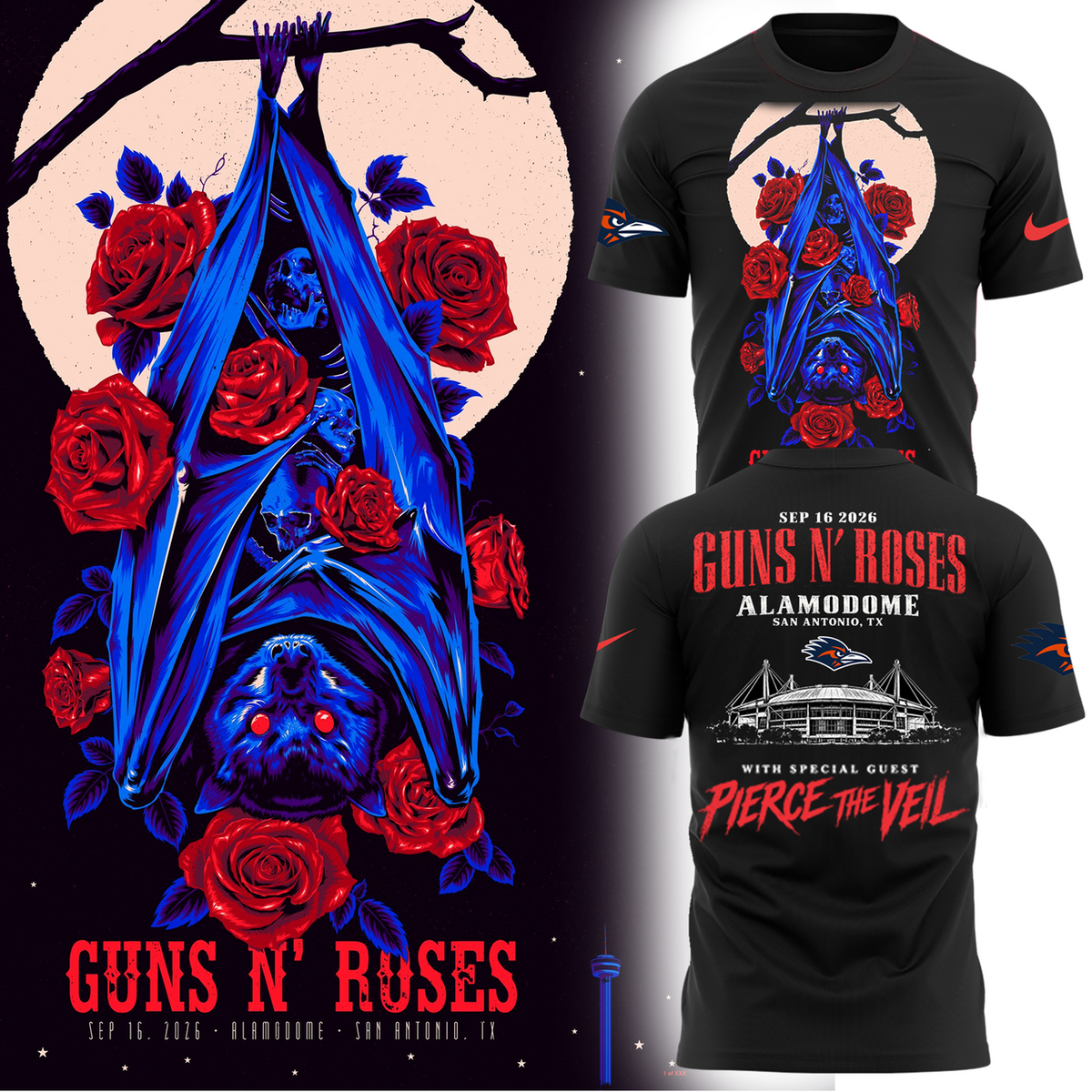 Guns N’ Roses x Alamodome San Antonio 2026 Tour Limited Edition T-Shirt