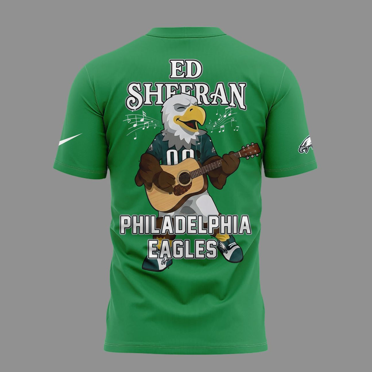 12. Green Shirt Ed Sheeran - Loop Tour 2026 x Philadelphia Eagles T-Shirt