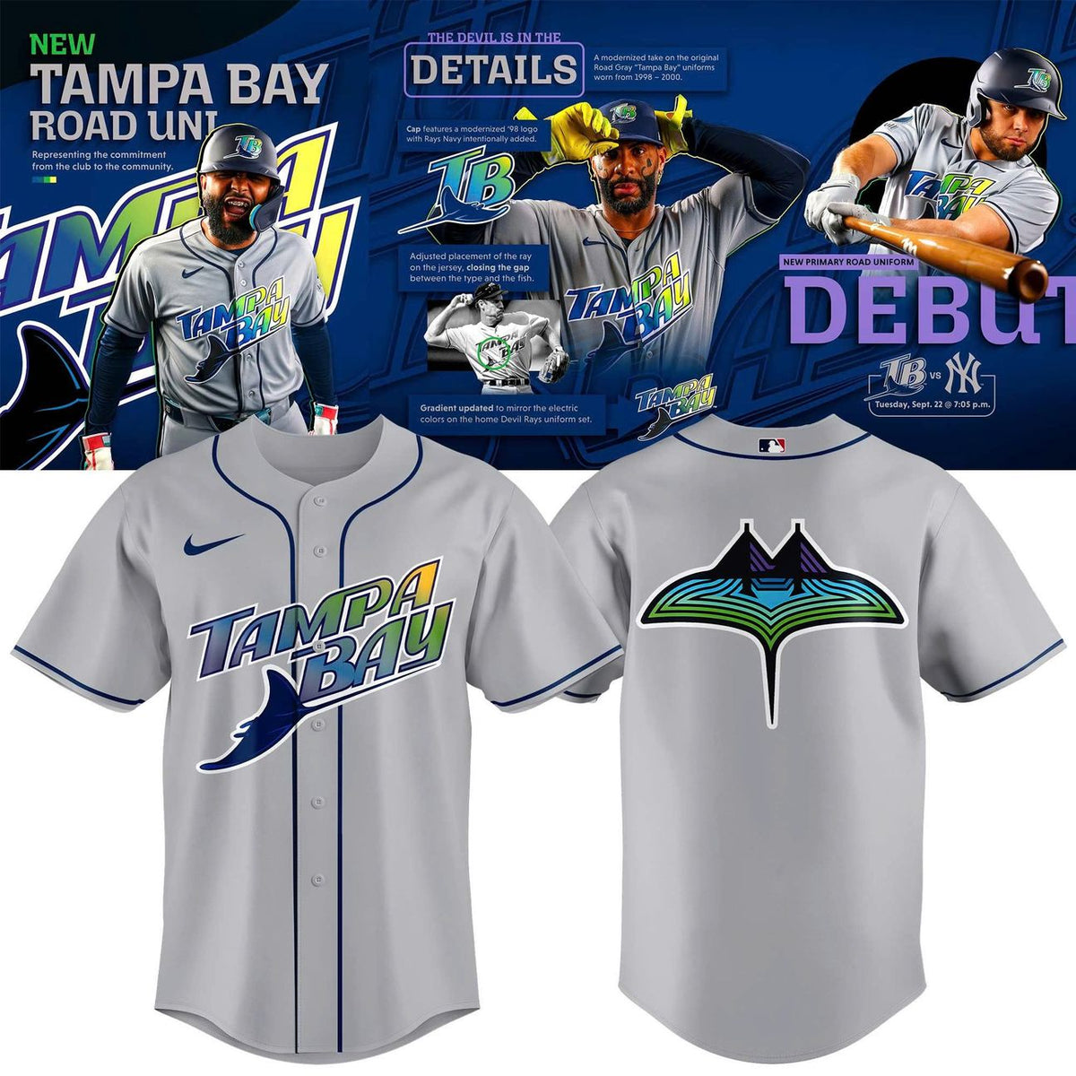 Unisex Gray Tampa Bay Rays 2026 Special Uniform