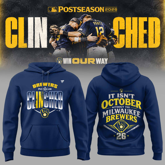 . Milwaukee Brewers Postseason 2026 3D All-Over Print Graphic Hoodie V5