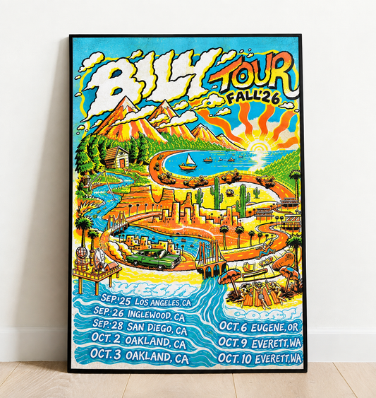 Limited Edition Fall Tour 2026 poster