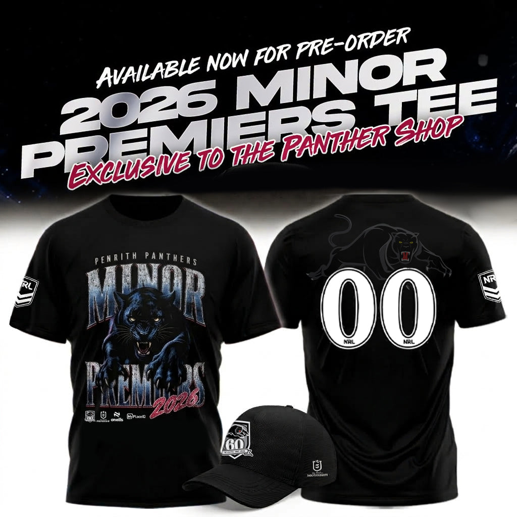 Penrith Panthers 2026 Minor Premiers 60th Anniversary Limited Edition Shirt