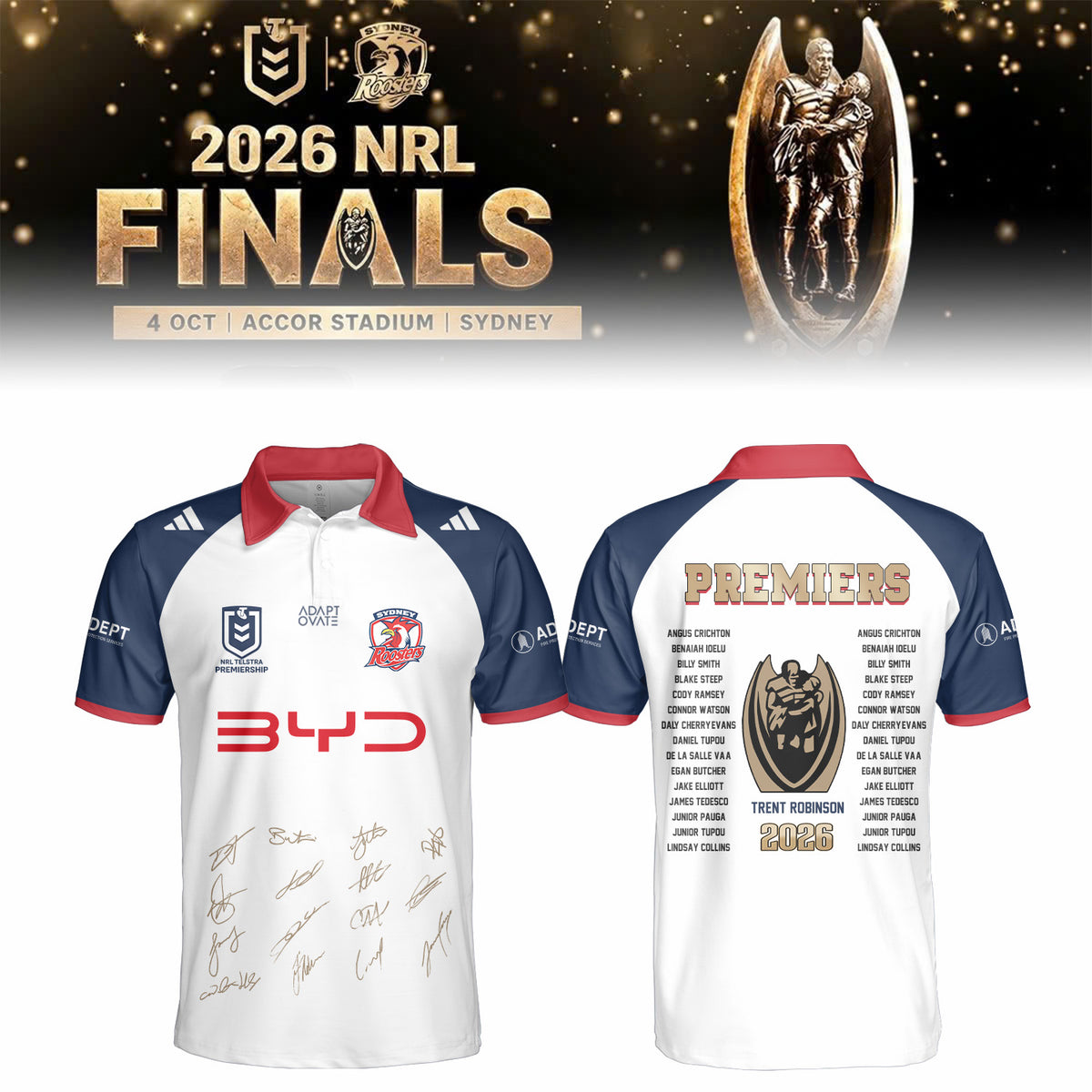,,.Sydney Roosters 🏆 NRL Premiers 2026 PoLo