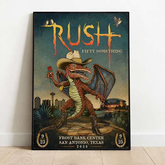 Limited Edition Fifty Something Tour 2026 in Texas Poster 1