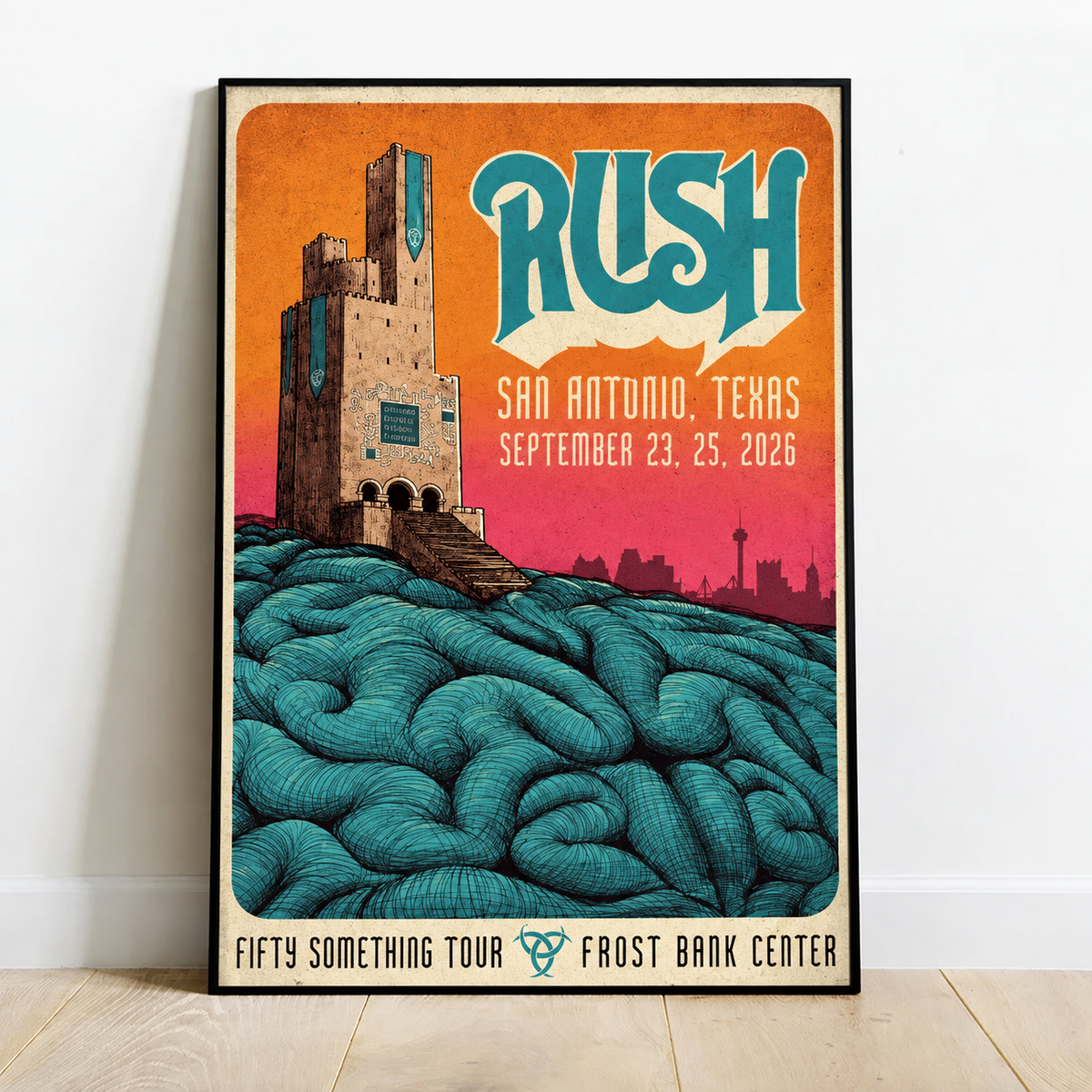 Limited Edition Fifty Something Tour 2026 in Texas Poster 2