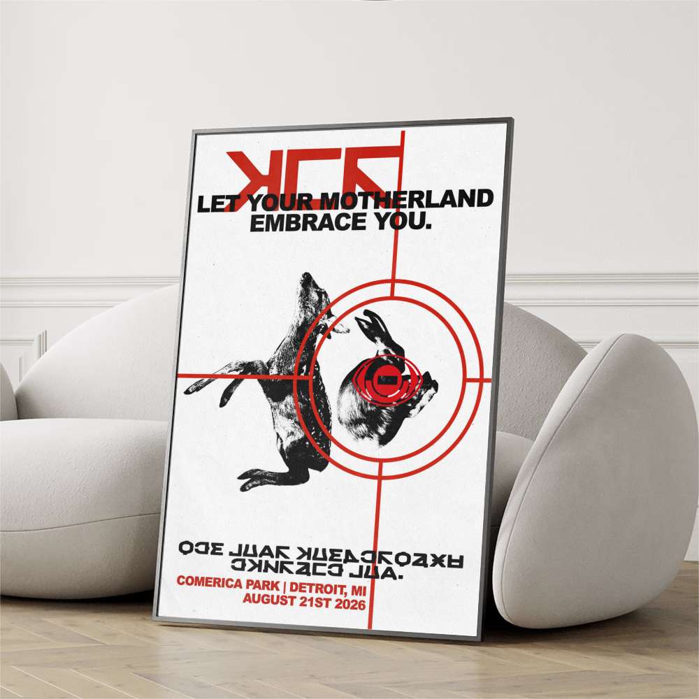 Limited Edition MCR Long Live The Black Parade Tour 2026 At Detroit Poster