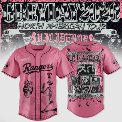 $uicideboy$ Greyday 2026 – North American Tour Baseball Team Jersey