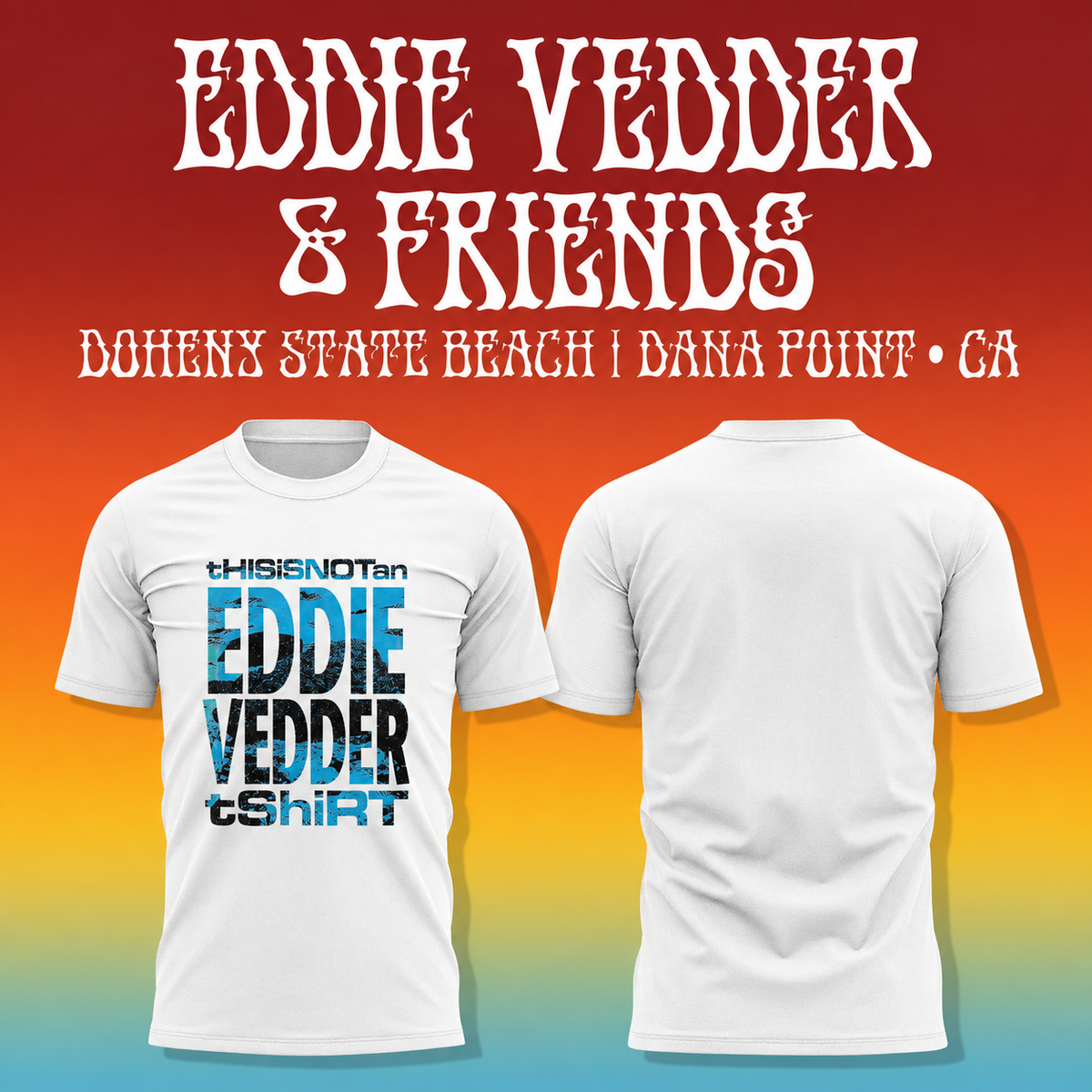 Eddie Vedder Ohana Festival Dana Point 2026 T-Shirt